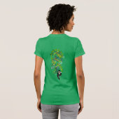 Lucky Leprechaun met shamrocks T-shirt (Achterkant volledig)