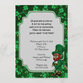 Lucky Leprechaun over de uitnodiging van de Shamro