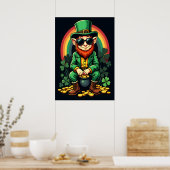 Lucky Leprechaun Poster (Keuken)