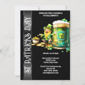 Lucky leprechaun pot goud shamrock bier Iers Kaart (Voorkant)