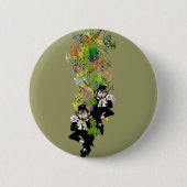 Lucky Leprechaun Ronde Button 5,7 Cm (Voorkant)