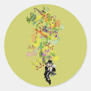 Lucky Leprechaun Ronde Sticker