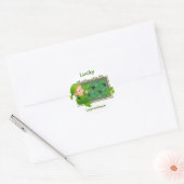 Lucky Leprechaun Ronde Sticker (Envelop)