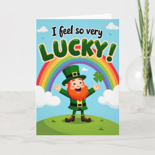 Lucky Leprechaun Smile Kaart