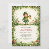 Lucky Leprechaun St. Patrick Eerste Verjaardagsfee Kaart (Voorkant)