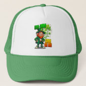 Lucky Leprechaun St Patrick’s Day Shirt – boné Trucker Pet (Voorkant)