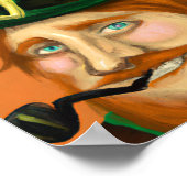 Lucky Leprechaun St. Patrick's Day Original Art Poster (Hoek)