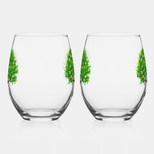 Lucky Leprechaun Stemless wijnglazen Wijnglas Zonder Voet (Links)