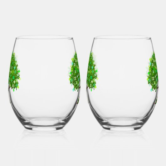 Lucky Leprechaun Stemless wijnglazen Wijnglas Zonder Voet (Rechts)