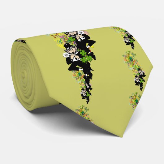 Lucky Leprechaun Stropdas (Opgerold)