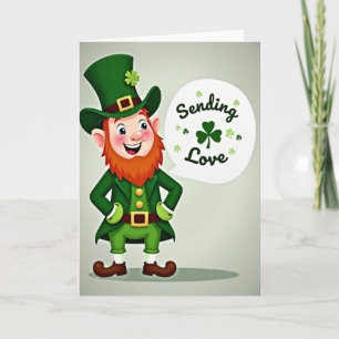 Lucky Leprechaun stuurt liefdeskaart Kaart