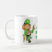 Lucky Leprechaun Top van de Mornin Coffee Mok (Links)