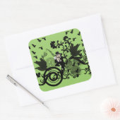 Lucky Leprechaun Vierkante Sticker (Envelop)