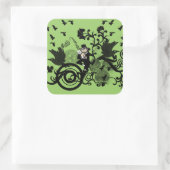 Lucky Leprechaun Vierkante Sticker (Tas)