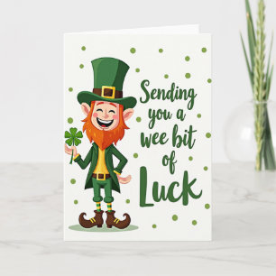Lucky Leprechaun Wenskaart Kaart