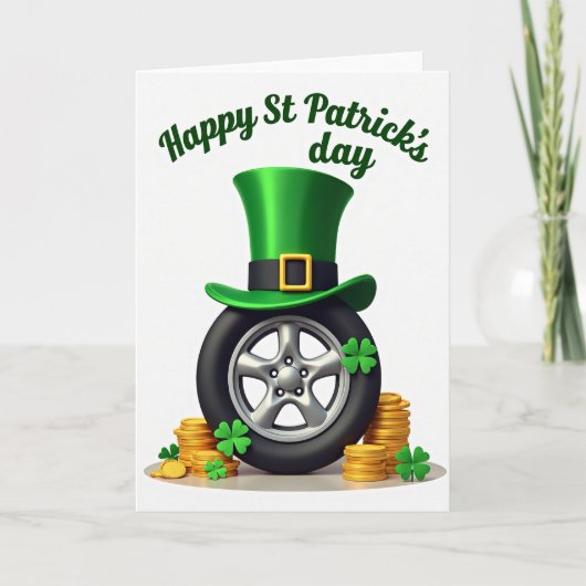 Lucky Leprechaun Wheels Kaart (Voorkant)