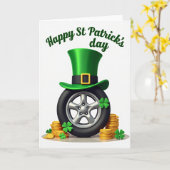 Lucky Leprechaun Wheels Kaart (Gele Bloem)