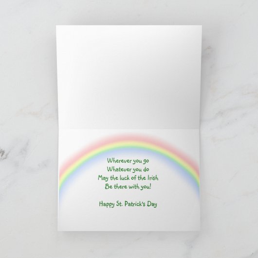 Lucky Leprechauns Kaart (Binnen)