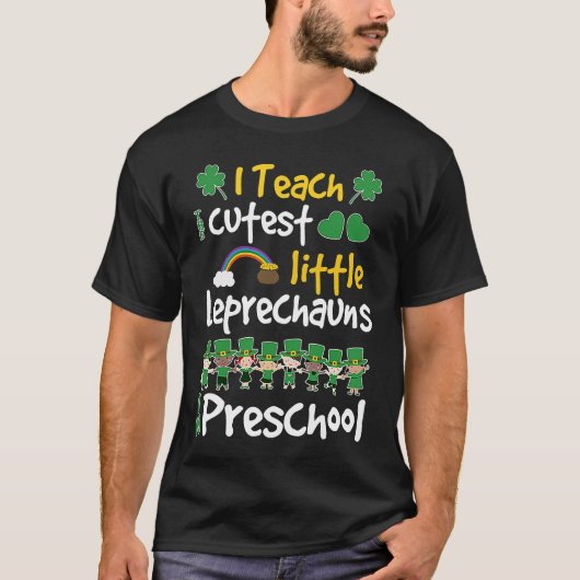 Lucky Leprechauns St Patricks Day Preschool Teache T-shirt (Voorkant)