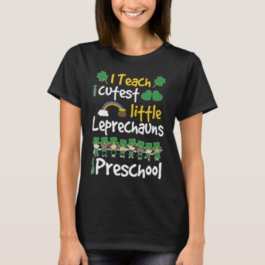 Lucky Leprechauns St Patricks Day Preschool Teache T-shirt (Voorkant)