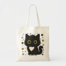 Lucky Lia Floral Cat Tote Bag