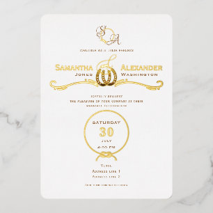 Lucky Liefde Westerne Rustieke Schuur Hoefijzers B Folie Uitnodiging