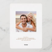 Lucky Liefde Westerne Rustieke Schuur Hoefijzers B Folie Uitnodiging (Achterkant)