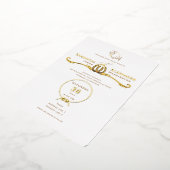 Lucky Liefde Westerne Rustieke Schuur Hoefijzers B Folie Uitnodiging (Gedraaid)