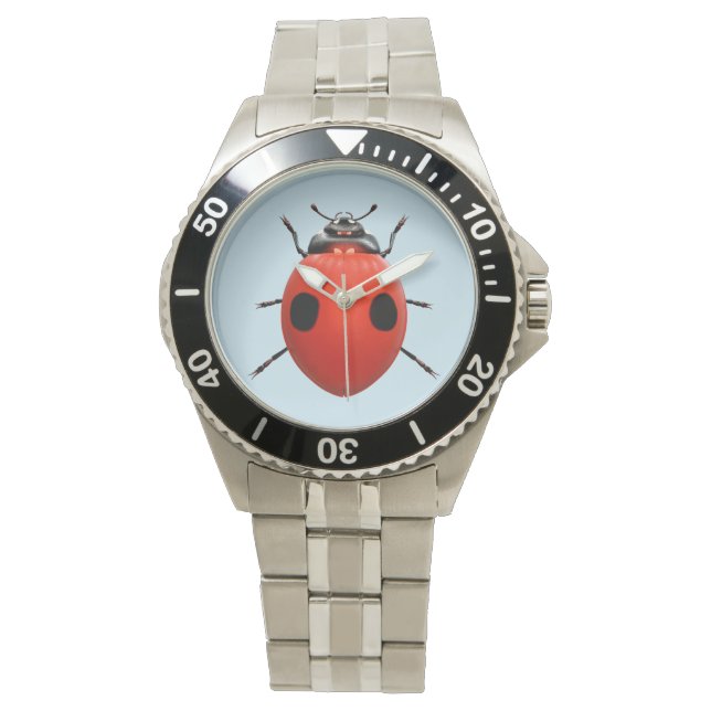 Lucky Lieveheersbeestje Horloge (Voorkant)