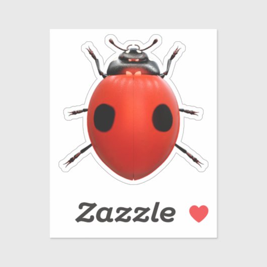 Lucky Lieveheersbeestje Sticker (Vel)