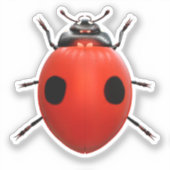 Lucky Lieveheersbeestje Sticker (Voorkant)