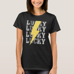 Lucky Lightning Bolt St Patrick's Day C Hoefijzer T-shirt