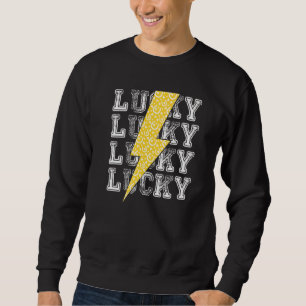 Lucky Lightning Bolt St Patrick's Day C Hoefijzer Trui