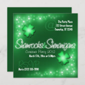 Lucky Lights - Shamrocks & Shenanigans Uitnodiging (Voorkant / Achterkant)