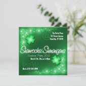 Lucky Lights - Shamrocks & Shenanigans Uitnodiging (Staand voorkant)