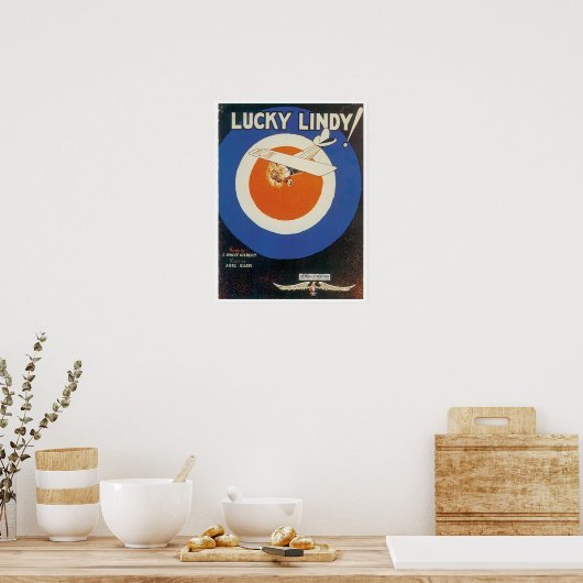Lucky Lindy Poster (Keuken)