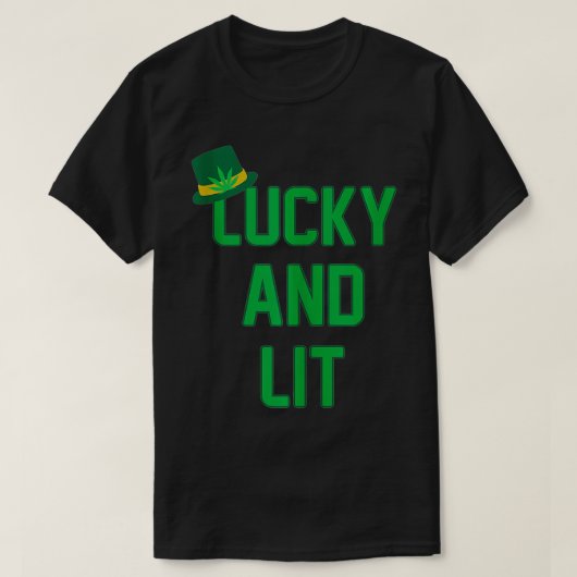 Lucky Lit Saint Pattys Day T-shirt (Design voorkant)