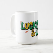 Lucky & Lit St. Patrick's Day Koffiemok (Voorkant links)
