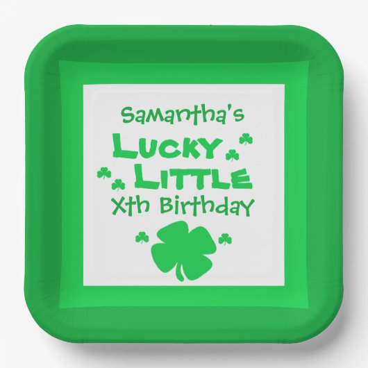 Lucky Little Birthday Paper Bord (Voorkant)