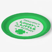 Lucky Little Birthday Papieren Bordje (Gekanteld)