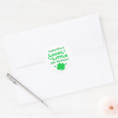 Lucky Little Birthday Ronde Sticker (Envelop)