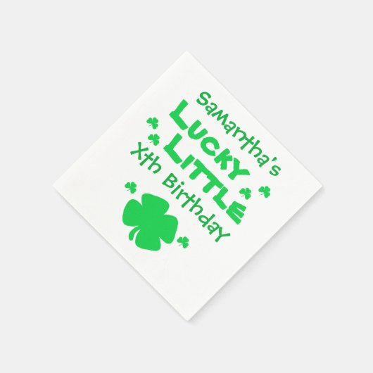 Lucky Little Birthday Servet (Hoek)