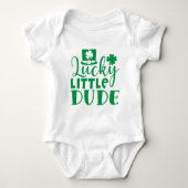 Lucky Little Dude St. Patrick's Day Romper (Voorkant)