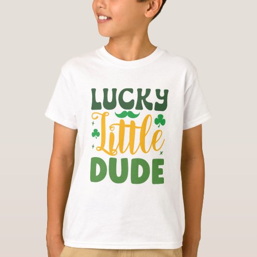 Lucky Little Dude St. Patrick's Day T-Shirt (Voorkant)