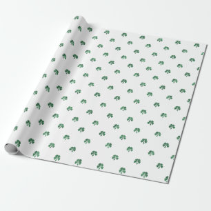 Lucky Little Four Leaf Clovers Saint Patricks Day Cadeaupapier