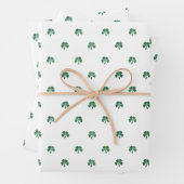 Lucky Little Four Leaf Clovers Saint Patricks Day Inpakpapier Vel (In situ)