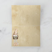 Lucky Little Gnome Good Health Luck Fun Kaart (Binnen)