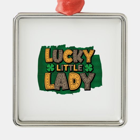 Lucky Little Lady Metalen Ornament (Voorkant)