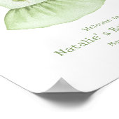 Lucky Little Lady St Patrick's Baby shower Welkom Poster (Hoek)