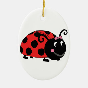 Lucky Little Ladybug Keramisch Ornament
